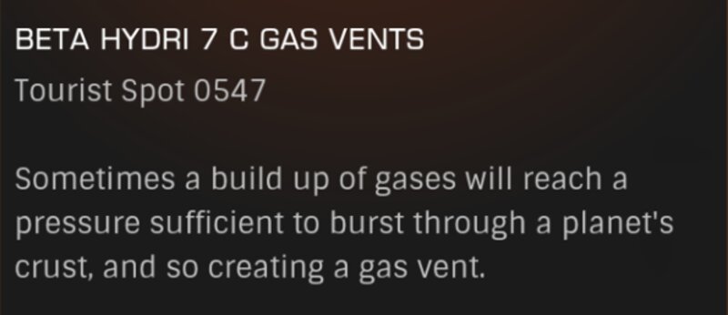 Beta Hydri 7 C Gas Vents