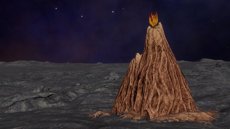 Solitary Bark Mound
