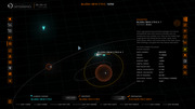 View of orbit in system map